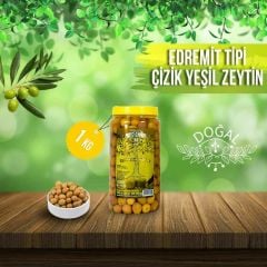 Edremit Tipi Yeşil Zeytin 1 KG ( Medium )