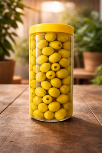 Limon Dolgulu Yeşil Zeytin – Ferah ve Doğal Lezzet 0.5KG